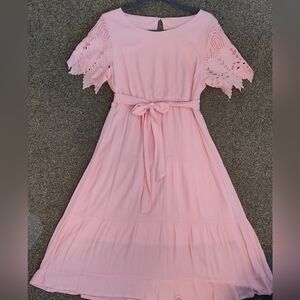 Pink Midi Dress Size Large